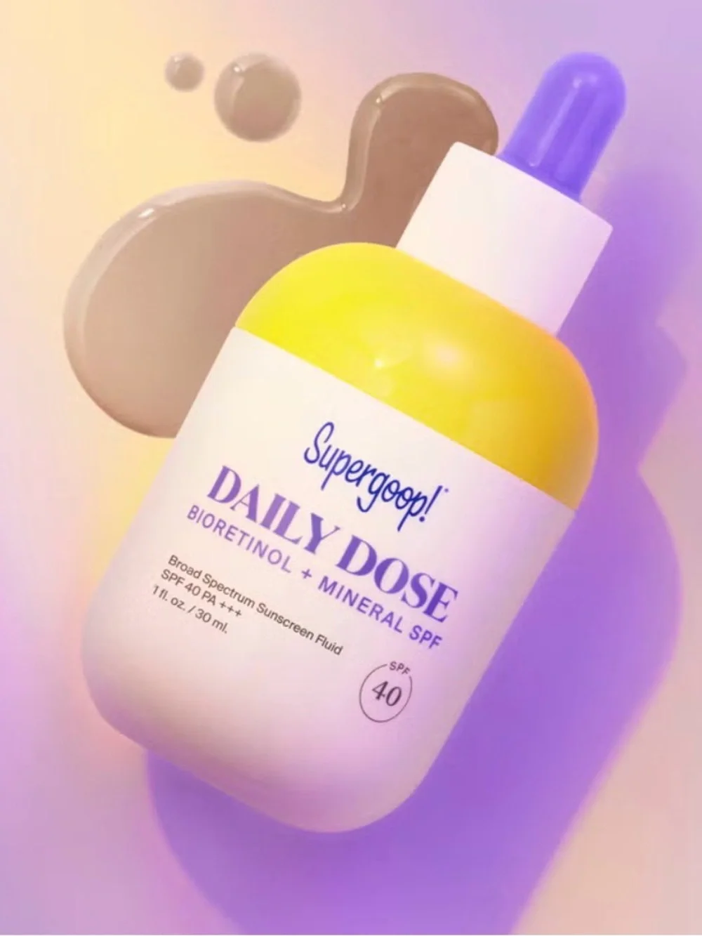 NWOT Supergoop! Daily Dose Bioretinol + Mineral SPF 40 Sunscreen